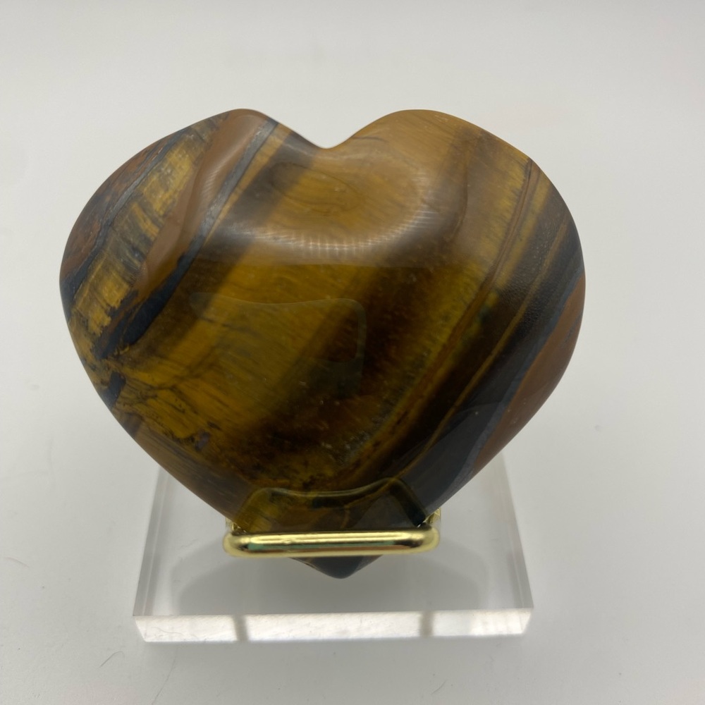 Heart-Shaped Tiger's Eye Stone